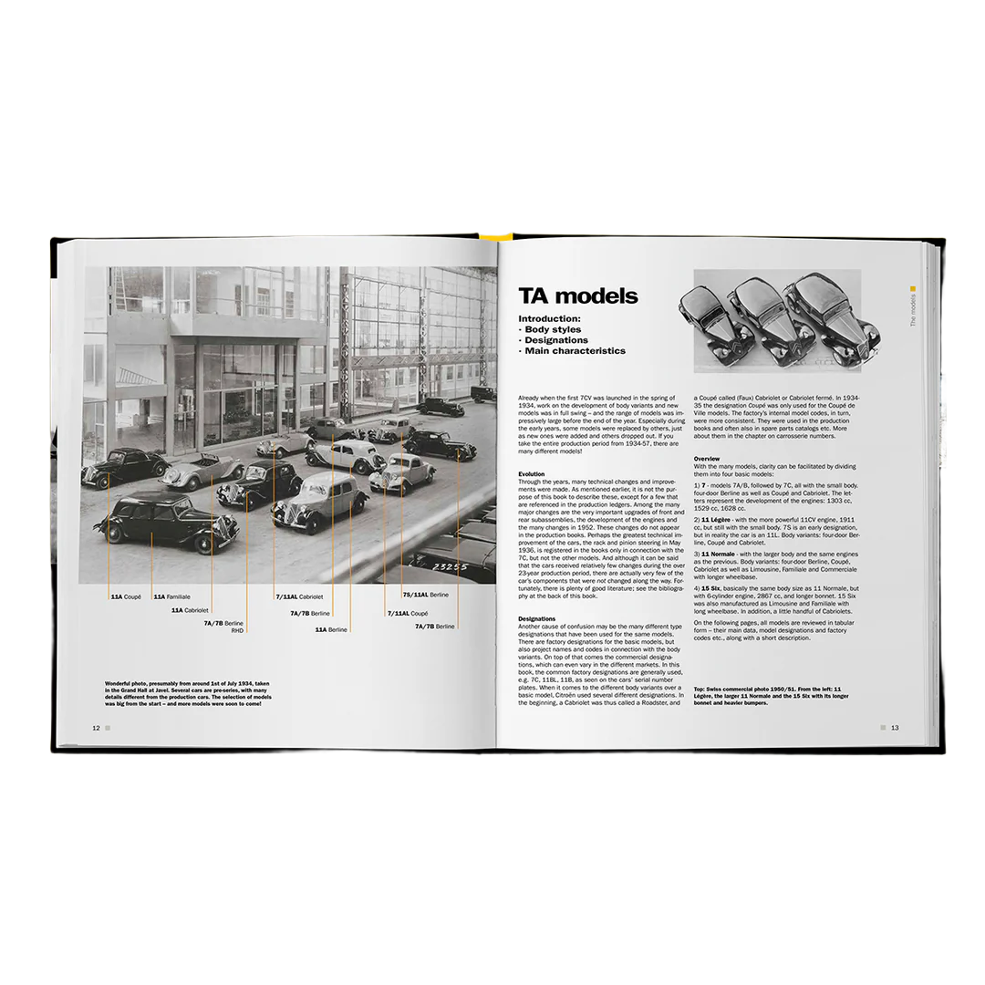 Citroën Traction - The Numbers – En detaljeret bog om Citroën Traction, med tekniske specifikationer og historiske fakta.