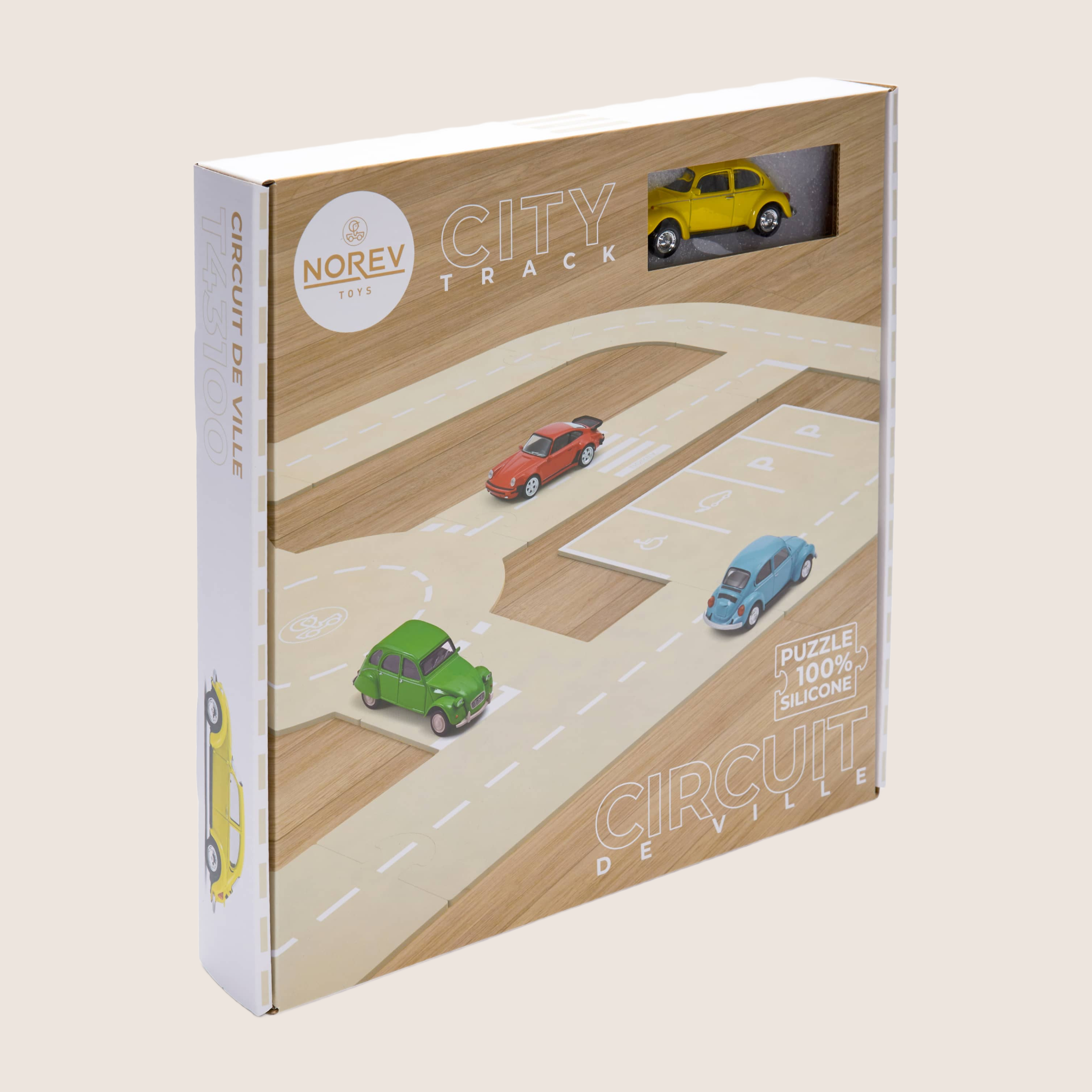 City Track Norev – Legetøjsspor til modelbiler fra Norev, perfekt til små racerløb.