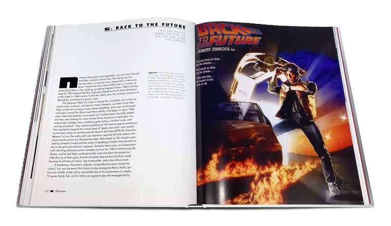 “DeLorean: The Rise, Fall and Second Acts of the DeLorean Motor Company” – Coffee-table bog af Matt Stone fra 2024, der fortæller den komplette historie om John Z. DeLorean og hans ikoniske bil fra design og produktion til popkulturiske genopstandelse.