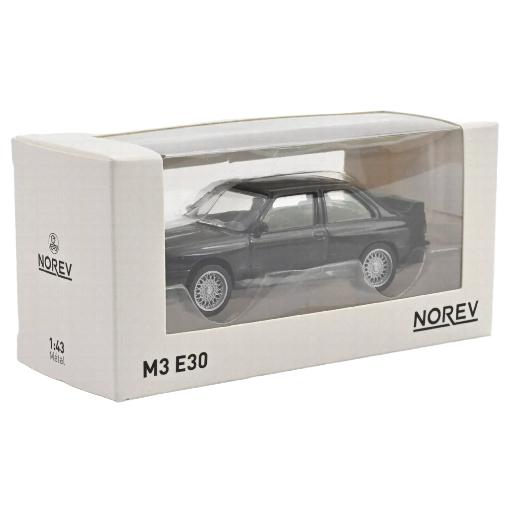 BMW M3 E30 Norev (1:43) – Detaljeret model af BMW M3 E30 fra Norev i 1:43 skala.