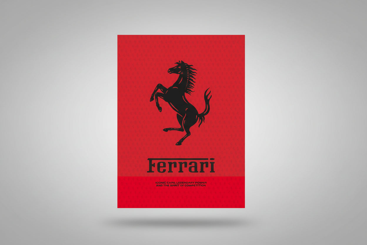 Ferrari Iconic Cars, Legendary Power – En samling af de mest ikoniske Ferrari-biler gennem tiden.