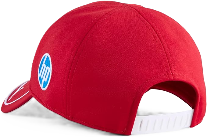 Ferrari SF RP Team BB Cap i rød med ikonisk Ferrari-logo og justerbar pasform