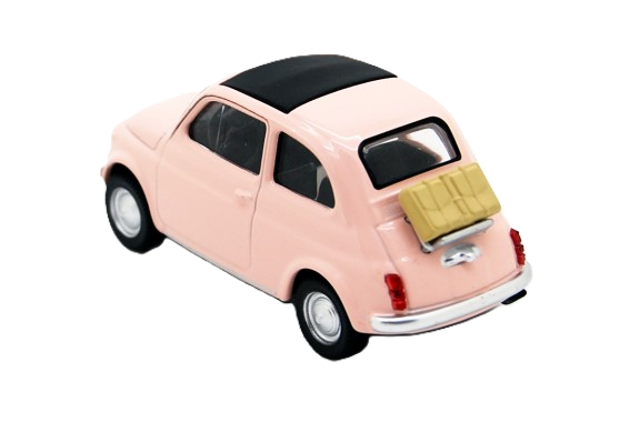 Fiat 500 F Pink 1:43 Norev – Charmerende modelbil i skala 1:43 med lyserød lakering, klassiske linjer og autentiske detaljer fra den ikoniske Fiat 500.