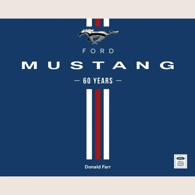 Ford Mustang: 60 Years hardcover bog med historik, fotografier og information om ikoniske Mustang-modeller