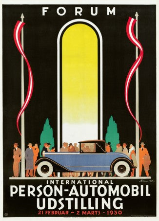 Forum International Person-Automobil Udstilling 1930 – Plakat