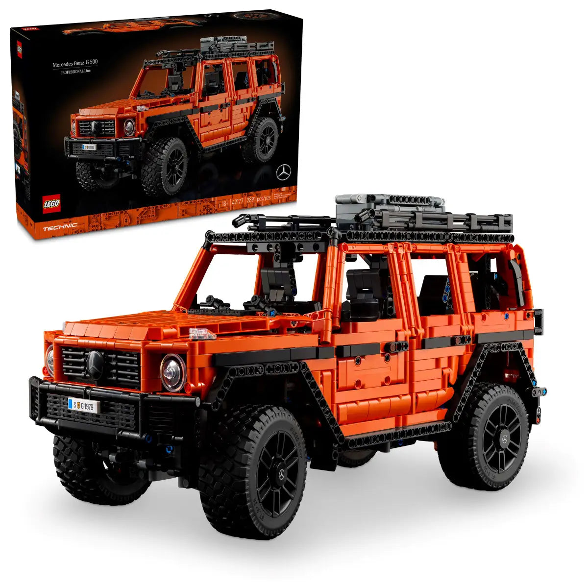 Mercedes-Benz G500 LEGO – LEGO-model af den ikoniske Mercedes-Benz G500 med autentiske detaljer. Perfekt til bilentusiaster og LEGO-samlere, der elsker terrængående køretøjer.
