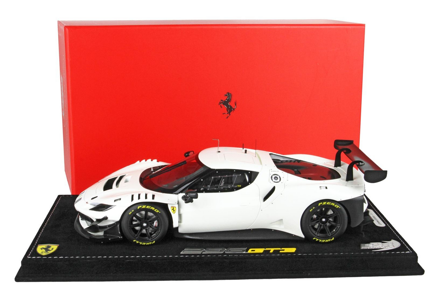 1:18 Ferrari 296 GT3 2022 Avus White BBR