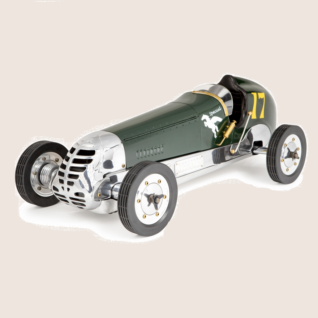 BB Korn Grøn Racer – Vintage-inspireret racerbil i grøn fra BB Korn.