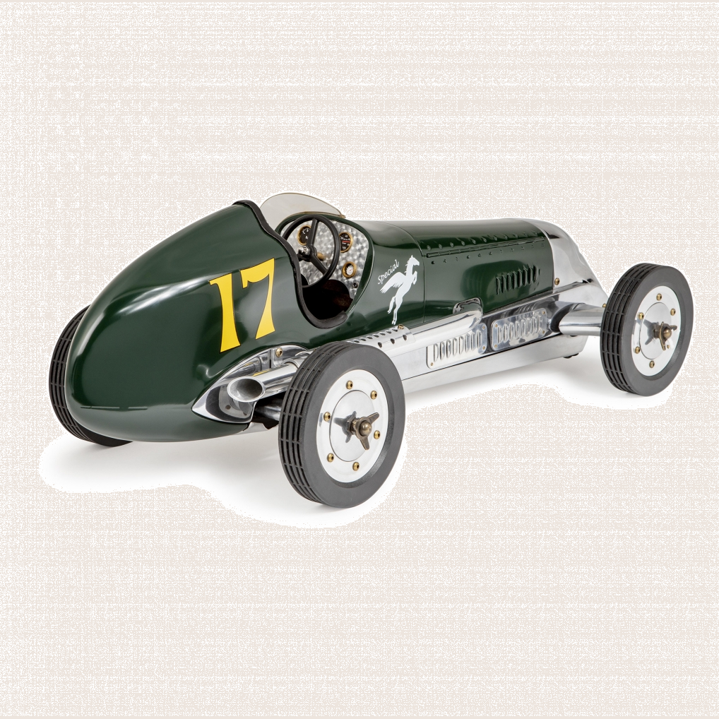 BB Korn Grøn Racer – Vintage-inspireret racerbil i grøn fra BB Korn.
