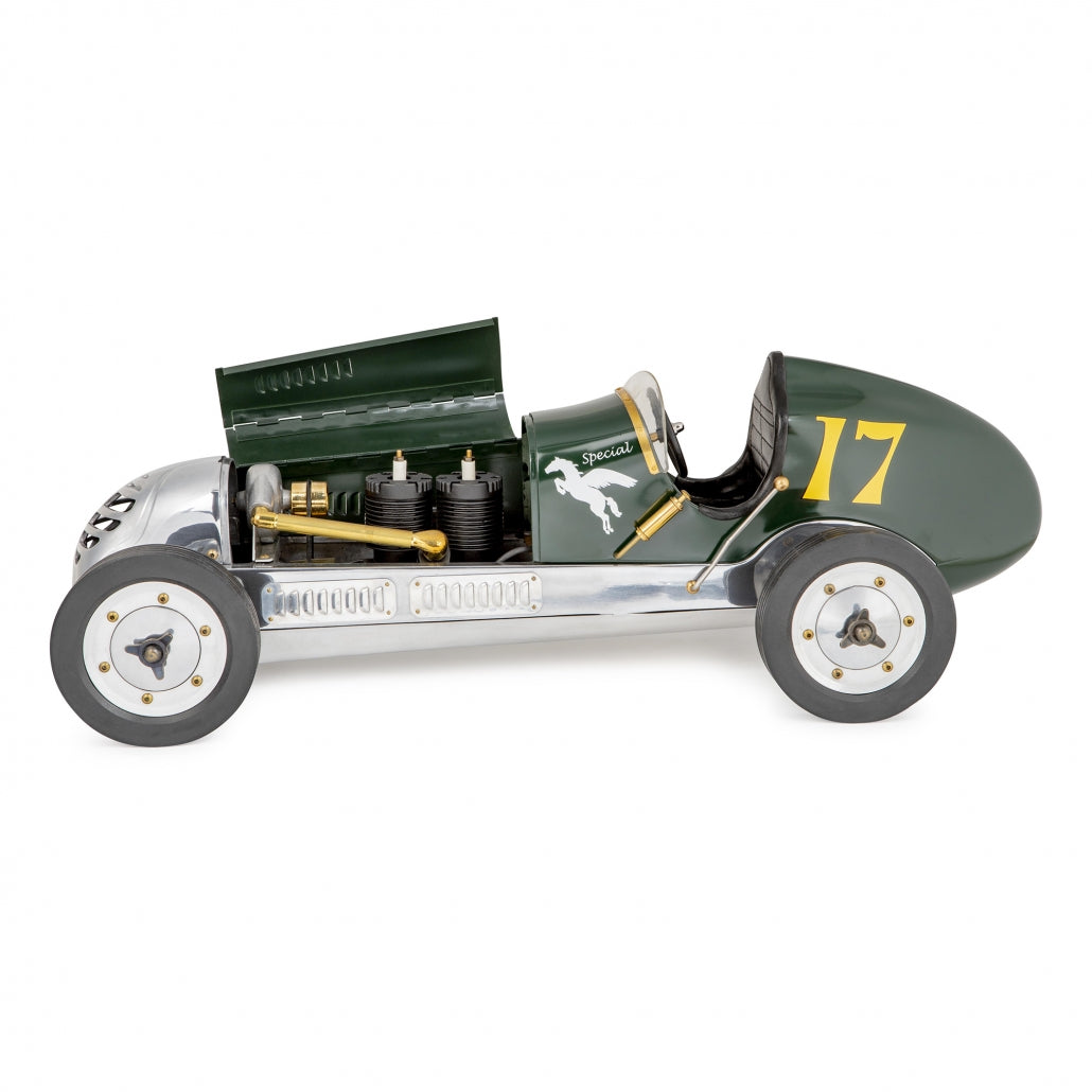 BB Korn Grøn Racer – Vintage-inspireret racerbil i grøn fra BB Korn.