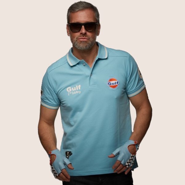 GULF vintage polo anthrazit