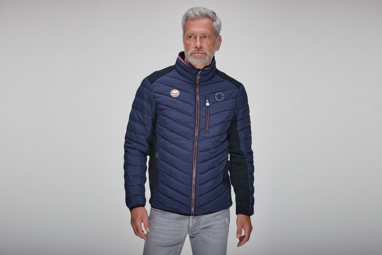 GPO Originals Gulf Hunter Jacket med klassiske Gulf-detaljer og racing-inspireret design