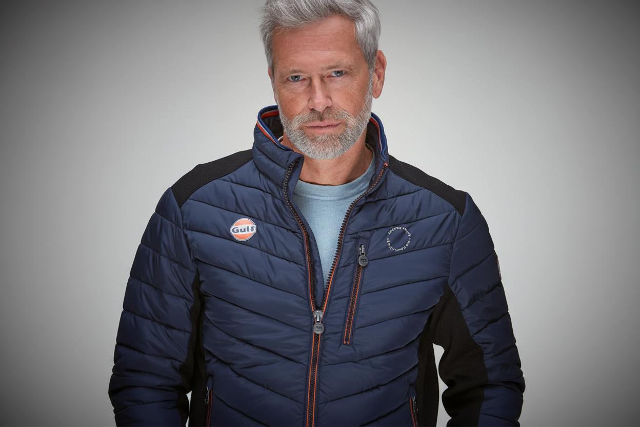 GPO Originals Gulf Hunter Jacket med klassiske Gulf-detaljer og racing-inspireret design