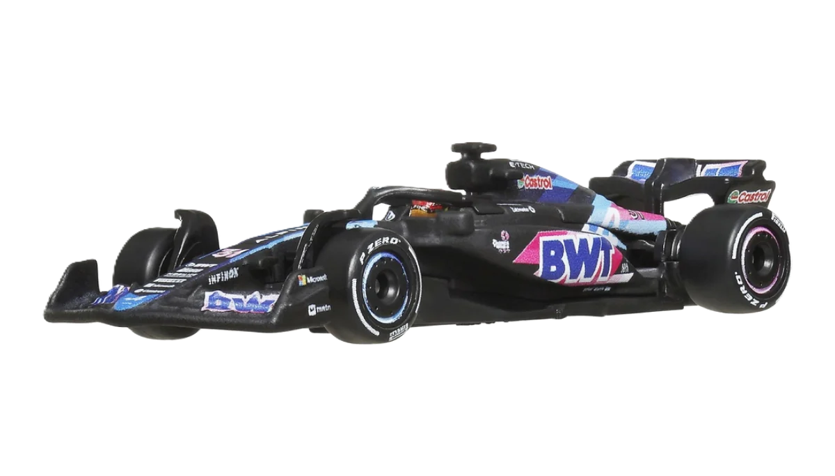Hot Wheels F1 Racing Premium Alpine-modelbil med autentisk design og samlerkvalitet