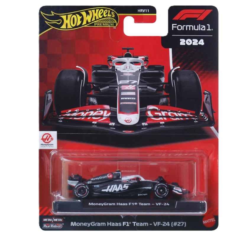 Hot Wheels F1 Racing Premium Haas-modelbil med autentisk design og samlerkvalitet