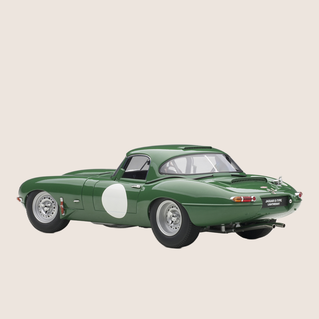 Jaguar E-type lightweight mørke grøn 1:18 AutoArt