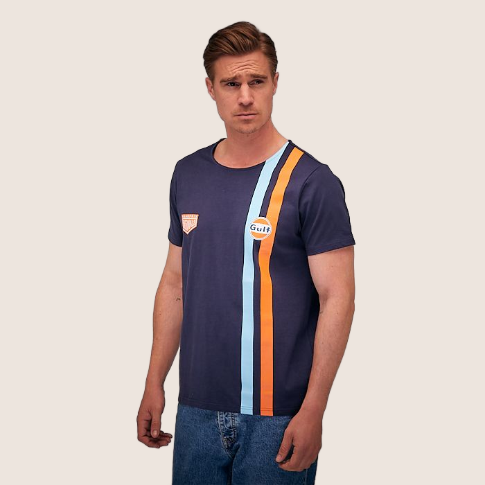 Gulf Stripe T-Shirt Navy