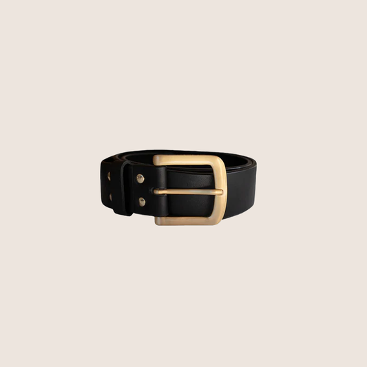 BUCKINGHAM GRAND Belt - Sort/Guld