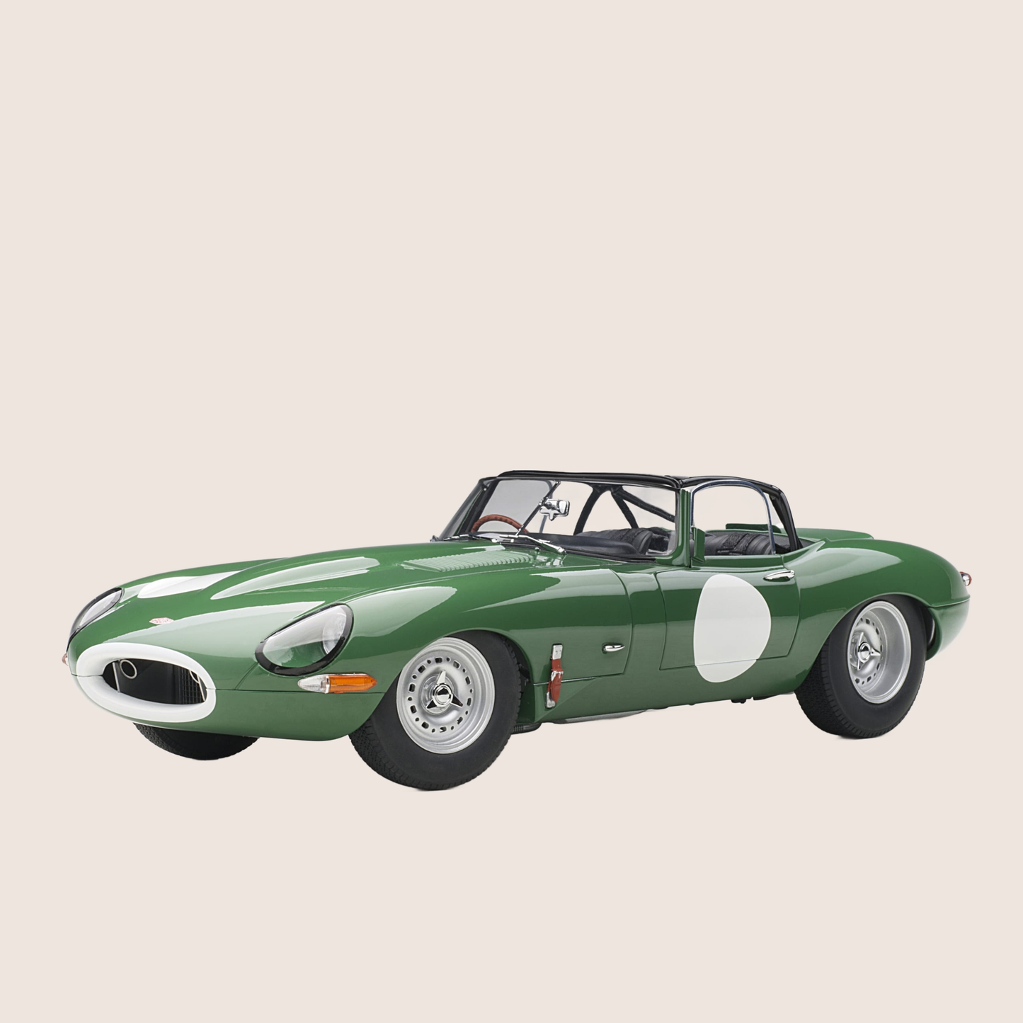 Jaguar E-type lightweight mørke grøn 1:18 AutoArt