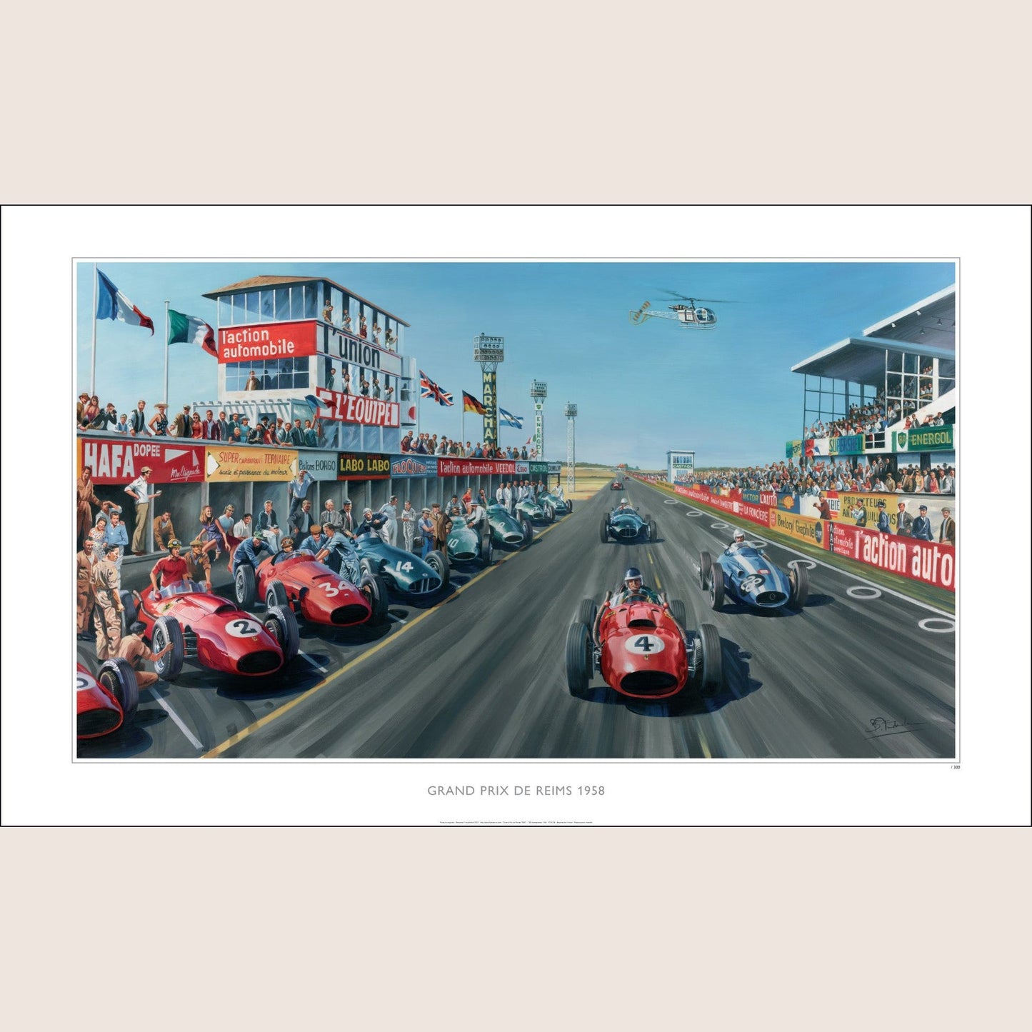 Grand Prix de Reims 1958 Plakat