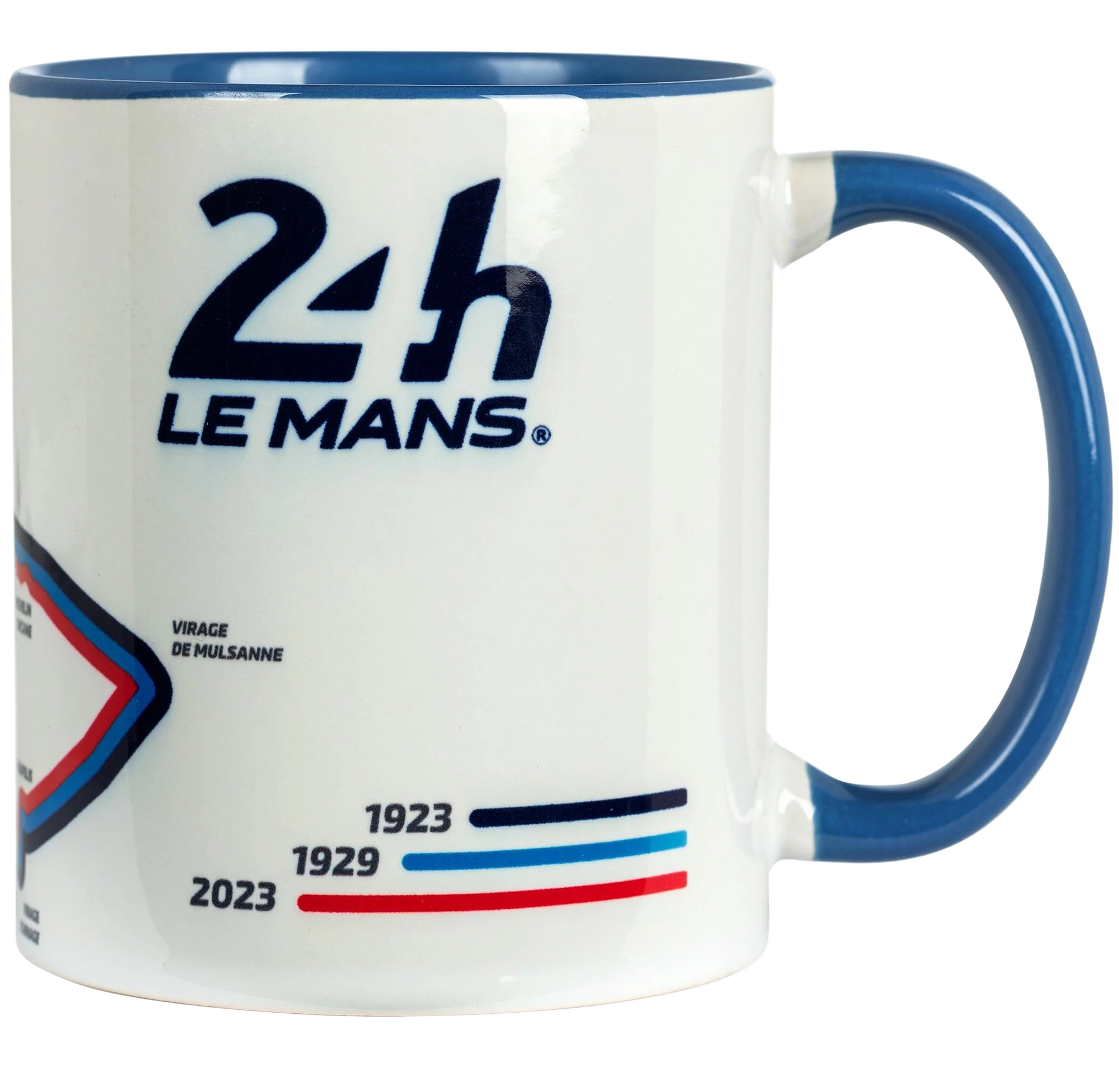 Circuit Evolution Mug – 24H Le Mans: Keramikkrus med grafisk udvikling af Le Mans-banen gennem tiderne.