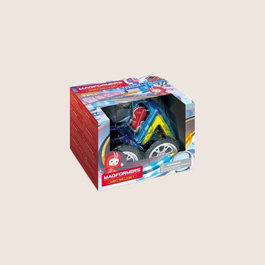 Magformers Kart Rally Set 9 pcs – Byggesæt fra Magformers med 9 dele til et racerløb.
