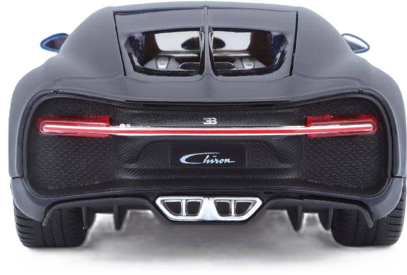 Maisto Bugatti Chiron 1:24 bilmodel i blå med detaljeret design og autentisk superbil-stil