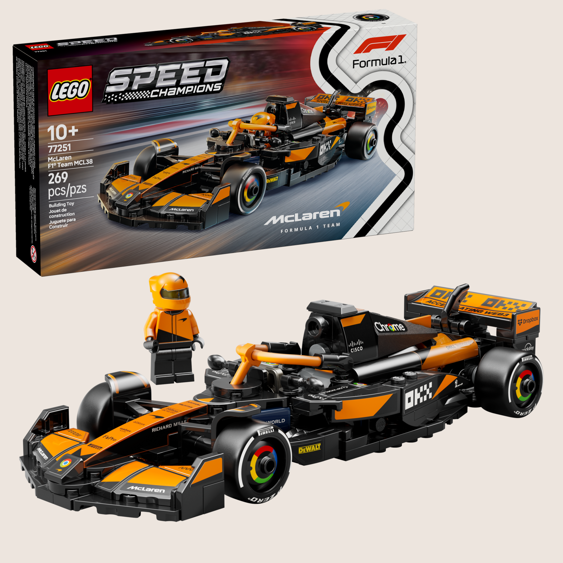 Speed Champions F1 McLaren Team – LEGO Speed Champions model af McLaren F1-racerbil med autentiske detaljer.