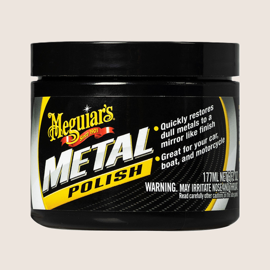 meguairs metal polish quickly restores dull metals to a mirror like finish great for your car, boat and motorcycle