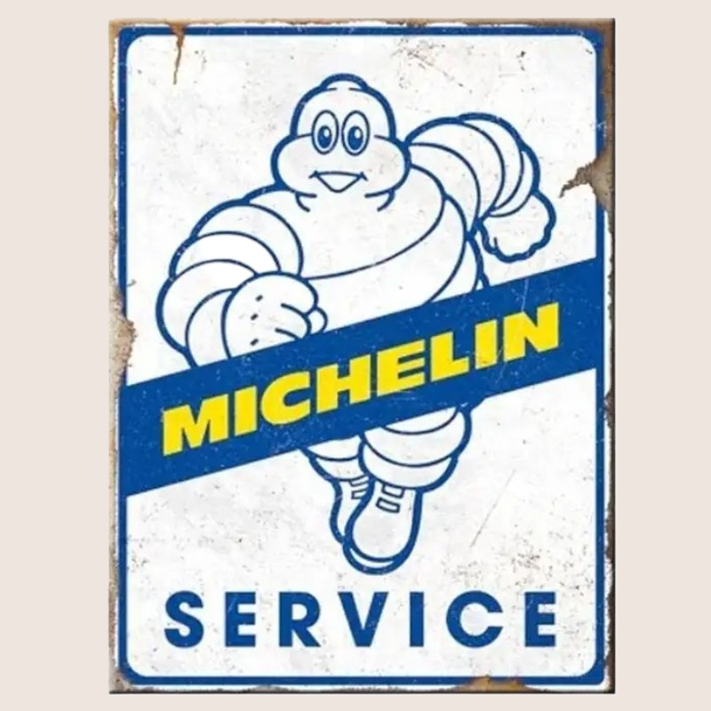 Michelin Service Magnet med ikonisk logo og praktisk design til servicepåmindelser