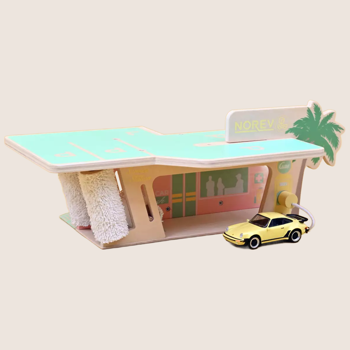 Palm Springs Gas Station Norev – Miniaturemodel af en klassisk benzinstation fra Palm Springs.