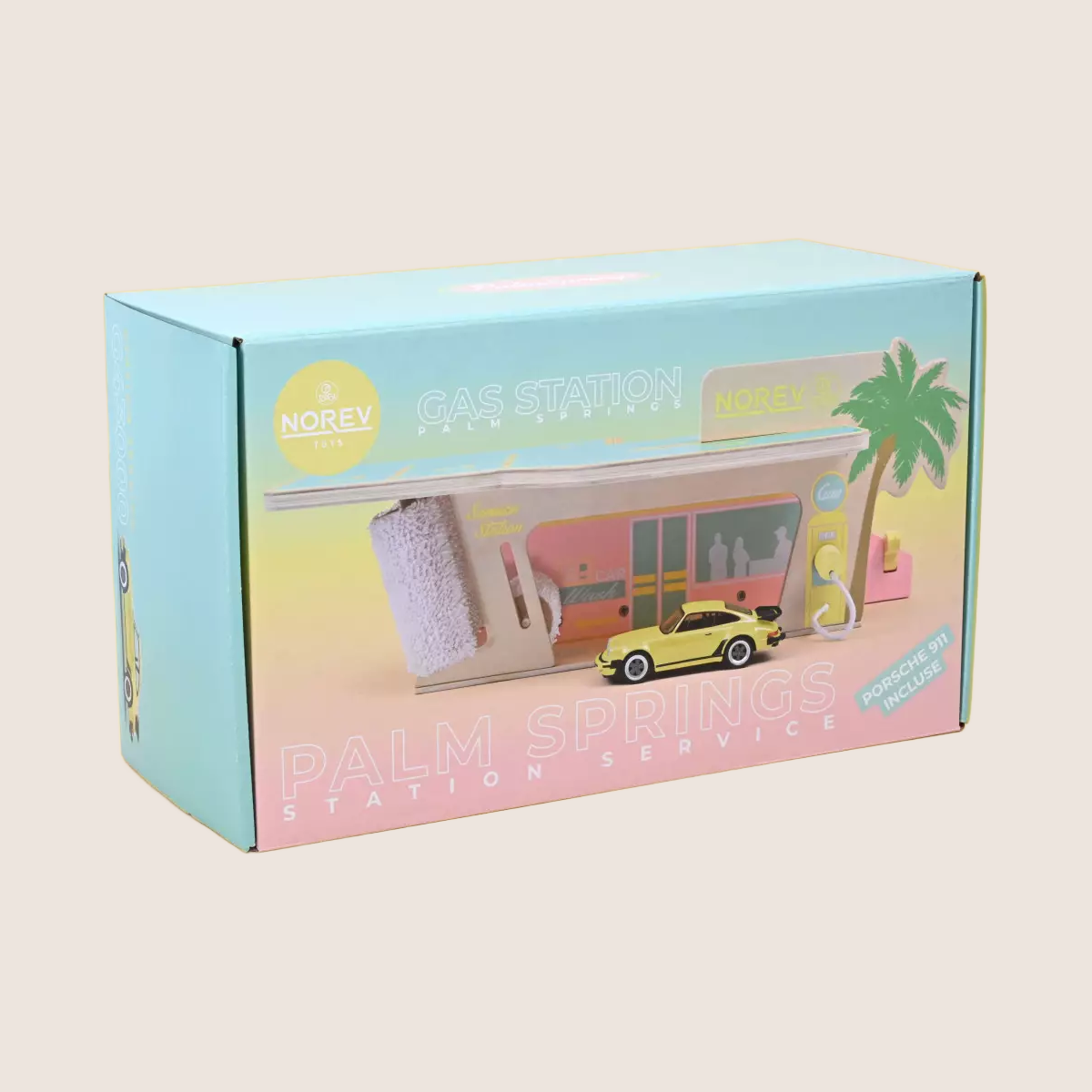 Palm Springs Gas Station Norev – Miniaturemodel af en klassisk benzinstation fra Palm Springs.