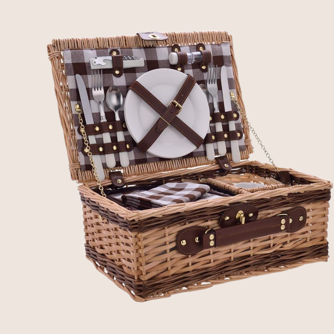Picnic Kurv - Laguiole 2. pers – Stilfuld picnic-kurv til to personer, perfekt til udendørs hygge.