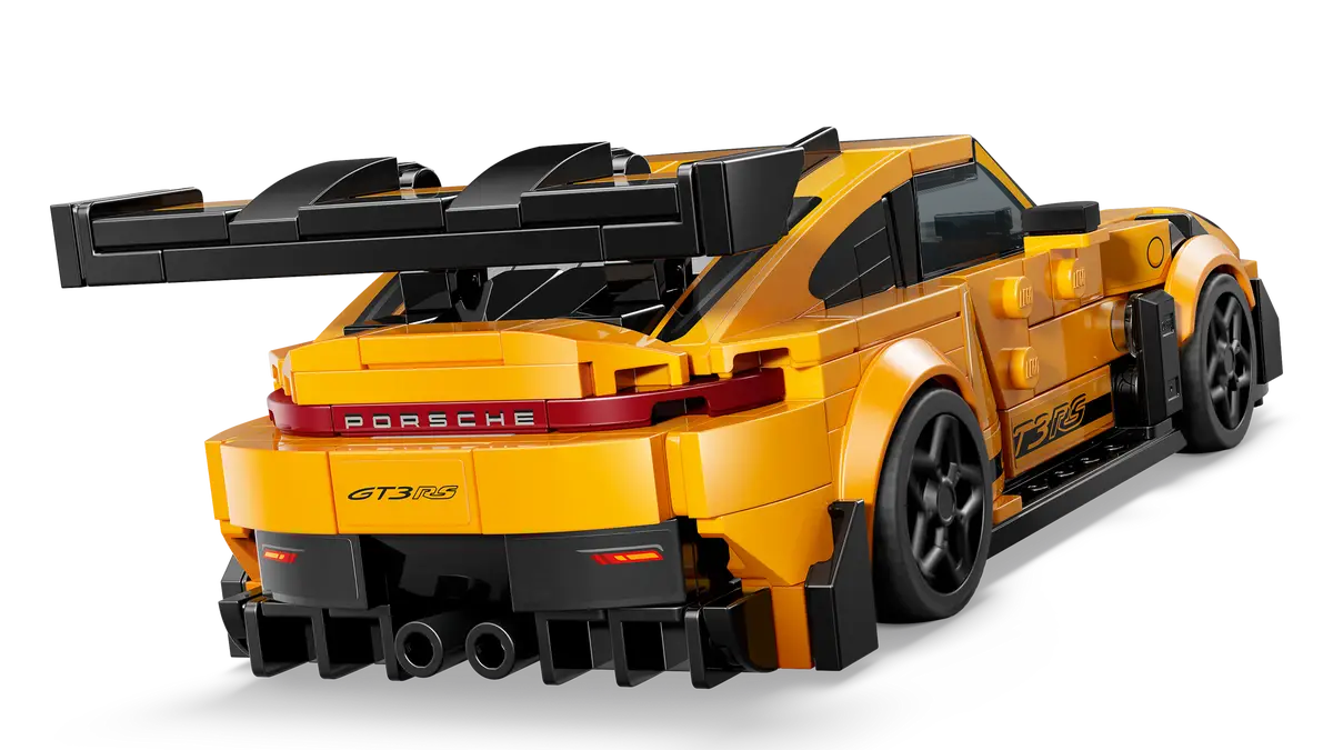 LEGO Porsche 911 GT3 RS model 77239 med realistiske detaljer og klassisk sportsvognsdesign