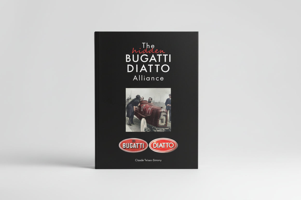 The Hidden Bugatti: Diatto Alliance hardcover bog med sjældne fotos og historisk indsigt i Bugatti’s tidlige samarbejde