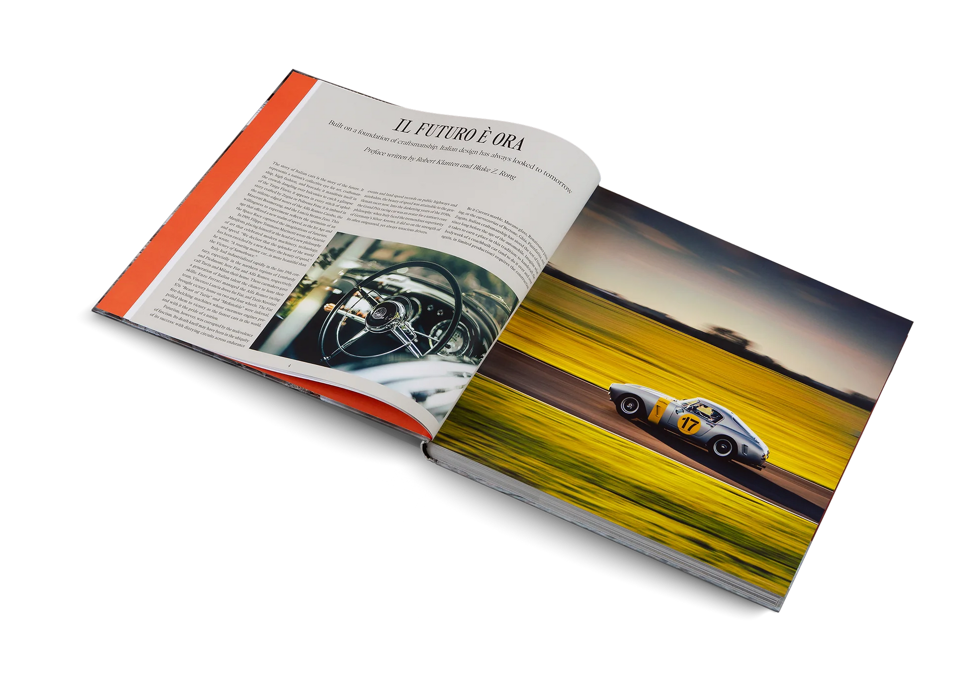 “Beautiful Machines – The Italians” – En eksklusiv coffeetable-bog, der hylder italiensk bildesign med imponerende fotografier og historier om ikoniske bilmærker som Ferrari, Lamborghini og Alfa Romeo. Perfekt til design- og bilentusiaster.