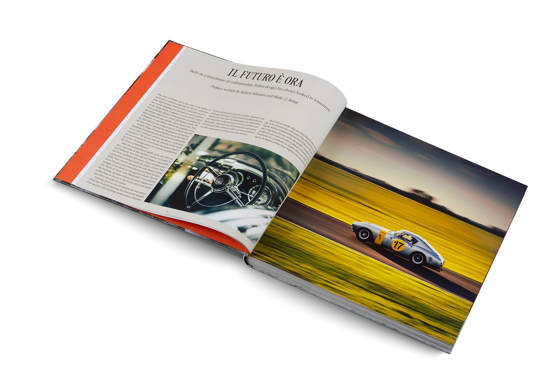 “Beautiful Machines – The Italians” – En eksklusiv coffeetable-bog, der hylder italiensk bildesign med imponerende fotografier og historier om ikoniske bilmærker som Ferrari, Lamborghini og Alfa Romeo. Perfekt til design- og bilentusiaster.