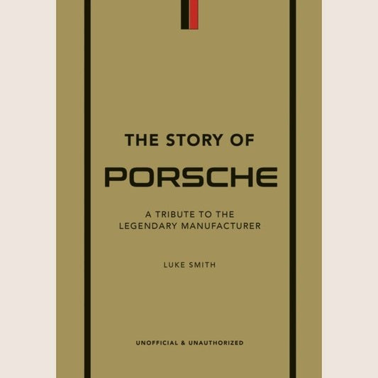 The Story of Porsche bog med historik og fotografier af ikoniske Porsche-modeller