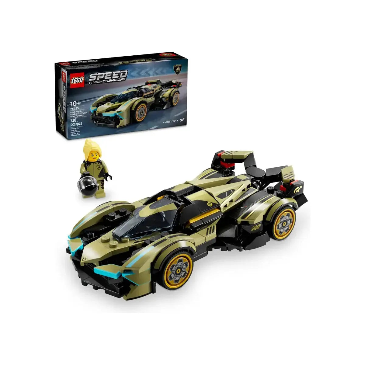 Lamborghini Lambo V12 Vision Gran Turismo – LEGO model af Lamborghini Lambo V12 Vision Gran Turismo, en futuristisk superbil.