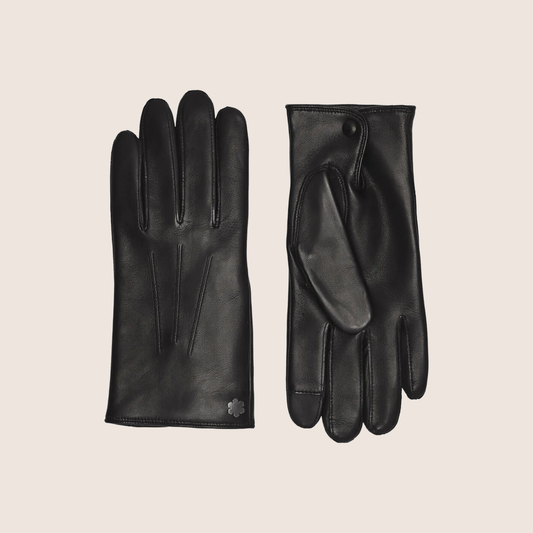 WINSTON - Black – Kvalitetslæder kørehandsker i sort, med klassisk design og optimal pasform.